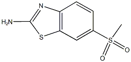 6-methanesulfonyl-1,3-benzothiazol-2-amine 结构式