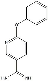 6-phenoxypyridine-3-carboximidamide 结构式