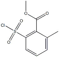 methyl 6-(chlorosulfonyl)-2-methylbenzoate 结构式