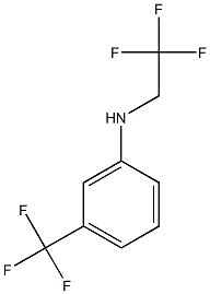 N-(2,2,2-trifluoroethyl)-3-(trifluoromethyl)aniline 结构式