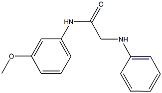 N-(3-methoxyphenyl)-2-(phenylamino)acetamide 结构式