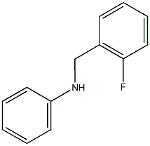 N-[(2-fluorophenyl)methyl]aniline 结构式