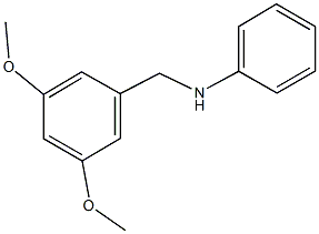 N-[(3,5-dimethoxyphenyl)methyl]aniline 结构式