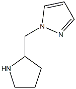 1-(pyrrolidin-2-ylmethyl)-1H-pyrazole 结构式