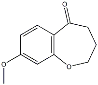 8-Methoxy-2,3,4,5-tetrahydro-1-benzoxepin-5-one 结构式