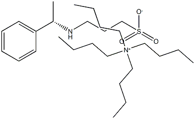 Tetrabutylammonium 3-[(S)-(-)-1-Phenylethylamino]propane sulfonate 结构式