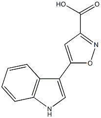 3-isoxazolecarboxylic acid, 5-(1H-indol-3-yl)- 结构式