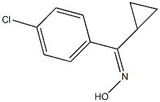 (4-CHLOROPHENYL)(CYCLOPROPYL)METHANONE OXIME 结构式