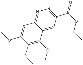 ETHYL 5,6,7-TRIMETHOXYCINNOLINE-3-CARBOXYLATE 结构式