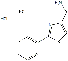 (2-PHENYL-1,3-THIAZOL-4-YL)METHYLAMINE DIHYDROCHLORIDE 结构式