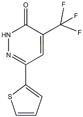 6-THIEN-2-YL-4-(TRIFLUOROMETHYL)PYRIDAZIN-3(2H)-ONE 结构式