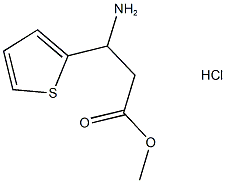 METHYL 3-AMINO-3-THIEN-2-YLPROPANOATE HYDROCHLORIDE 结构式