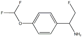 1-[4-(DIFLUOROMETHOXY)PHENYL]-2-FLUOROETHANAMINE 结构式