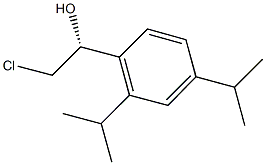 (1R)-2-CHLORO-1-(2,4-DIISOPROPYLPHENYL)ETHANOL 结构式