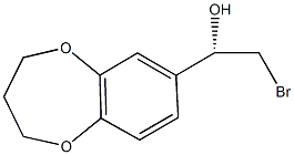 (1S)-2-BROMO-1-(3,4-DIHYDRO-2H-1,5-BENZODIOXEPIN-7-YL)ETHANOL 结构式