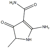 2-AMINO-5-METHYL-4-OXO-4,5-DIHYDRO-1H-PYRROLE-3-CARBOXAMIDE 结构式