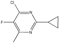 4-CHLORO-2-CYCLOPROPYL-5-FLUORO-6-METHYLPYRIMIDINE 结构式