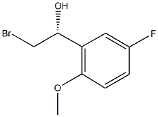 (1R)-2-BROMO-1-(5-FLUORO-2-METHOXYPHENYL)ETHANOL 结构式