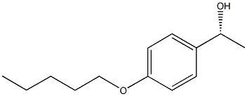 (1R)-1-[4-(PENTYLOXY)PHENYL]ETHANOL 结构式