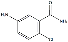 2-氯-5-氨基苯甲酰胺 结构式