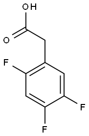 2-(2,4,5-TRIFLUOROPHENYL)ACETIC ACID 结构式