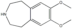 7,8-dimethoxy-2,3,4,5-tetrahydro-1H-3-benzazepine 结构式