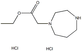 ethyl 1,4-diazepan-1-ylacetate dihydrochloride 结构式