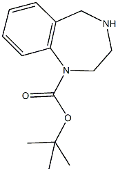 tert-butyl 2,3,4,5-tetrahydro-1H-1,4-benzodiazepine-1-carboxylate 结构式