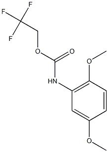 2,2,2-trifluoroethyl 2,5-dimethoxyphenylcarbamate 结构式