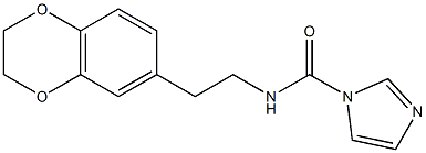 N-[2-(2,3-dihydro-1,4-benzodioxin-6-yl)ethyl]-1H-imidazole-1-carboxamide 结构式