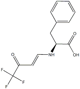 (2S)-3-phenyl-2-{[4,4,4-trifluoro-3-oxobut-1-enyl]amino}propanoic acid 结构式