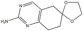 7',8'-dihydro-5'H-spiro[1,3-dioxolane-2,6'-quinazolin]-2'-amine 结构式