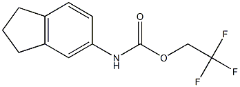 2,2,2-trifluoroethyl 2,3-dihydro-1H-inden-5-ylcarbamate 结构式