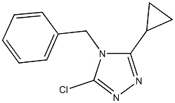 4-benzyl-3-chloro-5-cyclopropyl-4H-1,2,4-triazole 结构式