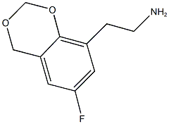 2-(6-fluoro-4H-1,3-benzodioxin-8-yl)ethanamine 结构式