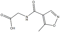 {[(5-methylisoxazol-4-yl)carbonyl]amino}acetic acid 结构式