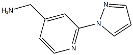 [2-(1H-pyrazol-1-yl)pyridin-4-yl]methylamine 结构式