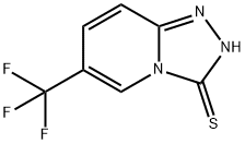 6-(trifluoromethyl)[1,2,4]triazolo[4,3-a]pyridine-3-thiol 结构式