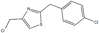 2-(4-chlorobenzyl)-4-(chloromethyl)-1,3-thiazole 结构式