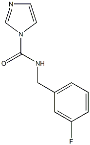 N-(3-fluorobenzyl)-1H-imidazole-1-carboxamide 结构式