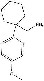 (1-(4-methoxyphenyl)cyclohexyl)methanamine 结构式