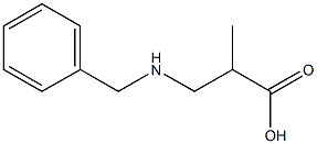 3-(benzylamino)-2-methylpropanoic acid 结构式