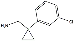 [1-(3-chlorophenyl)cyclopropyl]methanamine 结构式