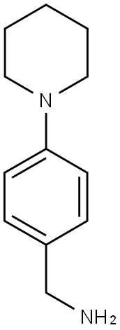 [4-(piperidin-1-yl)phenyl]methanamine 结构式