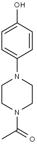 1-[4-(4-hydroxyphenyl)piperazin-1-yl]ethan-1-one 结构式