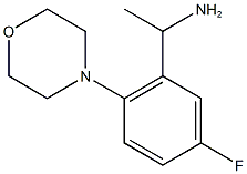 1-[5-fluoro-2-(morpholin-4-yl)phenyl]ethan-1-amine 结构式