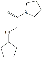 2-(cyclopentylamino)-1-(pyrrolidin-1-yl)ethan-1-one 结构式