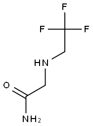 2-[(2,2,2-trifluoroethyl)amino]acetamide 结构式