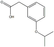 2-[3-(propan-2-yloxy)phenyl]acetic acid 结构式