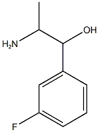 2-amino-1-(3-fluorophenyl)propan-1-ol 结构式